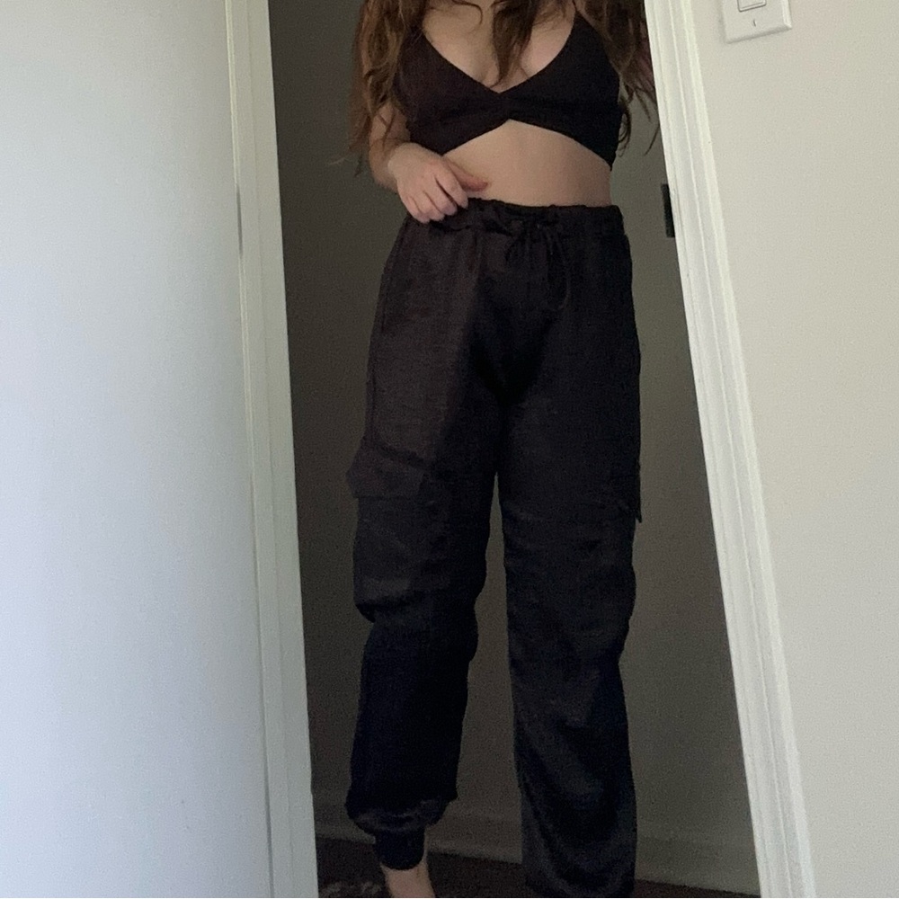 LNA Shine Cargo pants